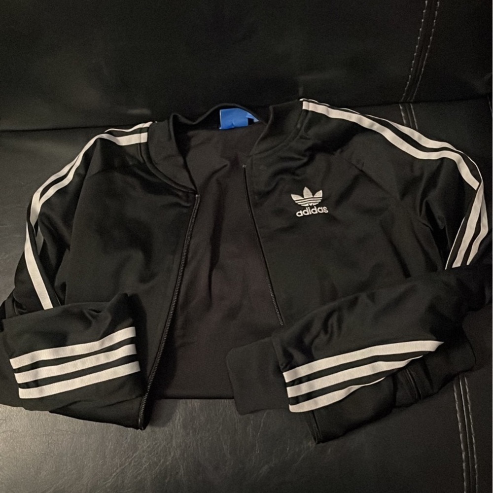 XS adidas black track jacket